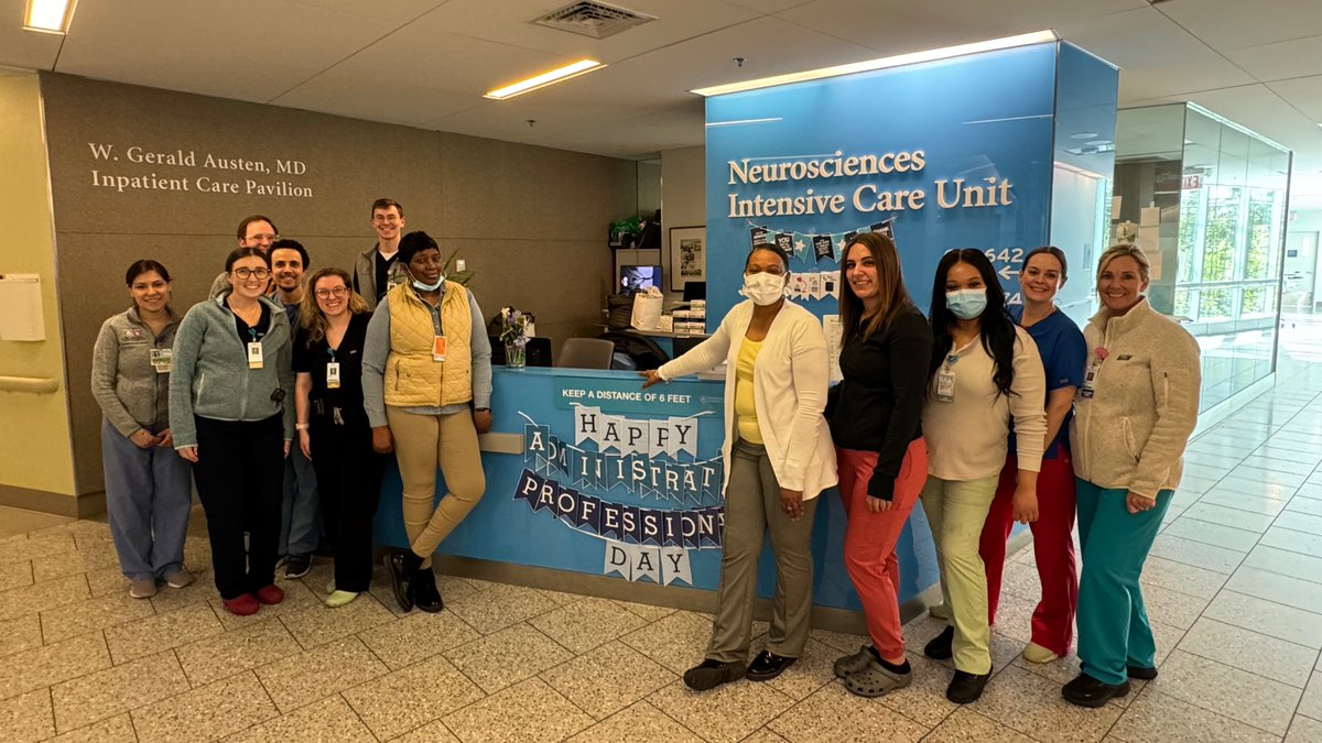 MGH Neurocritical Care (@mghneuroicu) on Twitter photo We are grateful to the dedicated and talented team of administrators whose hard work makes it possible for the <a href="/MGHNeuroICU/">MGH Neurocritical Care</a> to care for our patients and their families.
Happy Administrative Professionals Day!
<a href="/MGHNeurology/">MGH Neurology</a> We are grateful to the dedicated and talented team of administrators whose hard work makes it possible for the <a href="/MGHNeuroICU/">MGH Neurocritical Care</a> to care for our patients and their families.
Happy Administrative Professionals Day!
<a href="/MGHNeurology/">MGH Neurology</a>