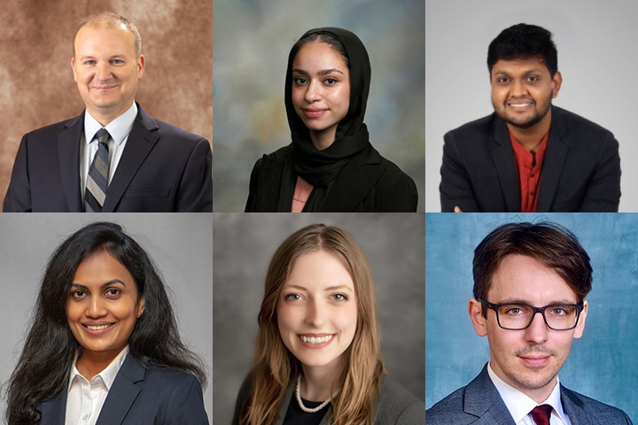 Take a minute and meet our new Psychiatry residents. They are: Peter Ewing; Aayah Mohamed-Osman; Vinay Patel; Rajasumi Rajalingam; Rayann Reid, and Stephen Szabadi. Welcome to #WMed! See more at ow.ly/YYXH50RnuXc #Match2024