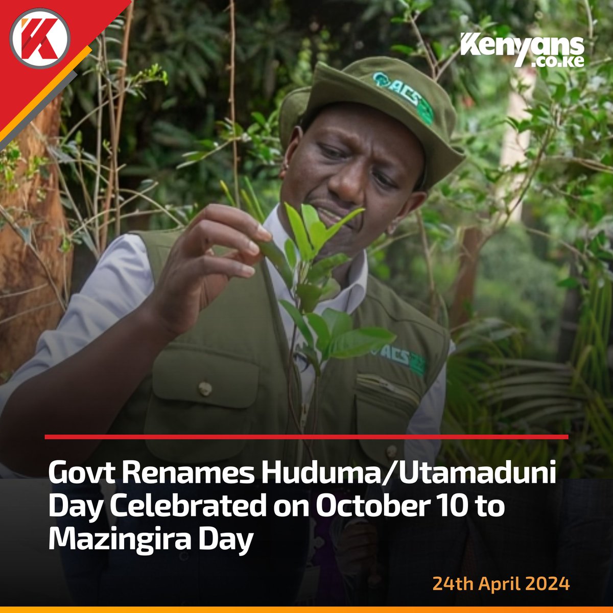 Exciting news! Today, with the signing of the Statute Law (Miscellaneous Amendments) Bill No.2 of 2023 by H.E President Dr @WilliamsRuto October 10th is now officially #MazingiraDay! Let's celebrate this milestone for our environment and scale efforts in conservation. @KCCWG