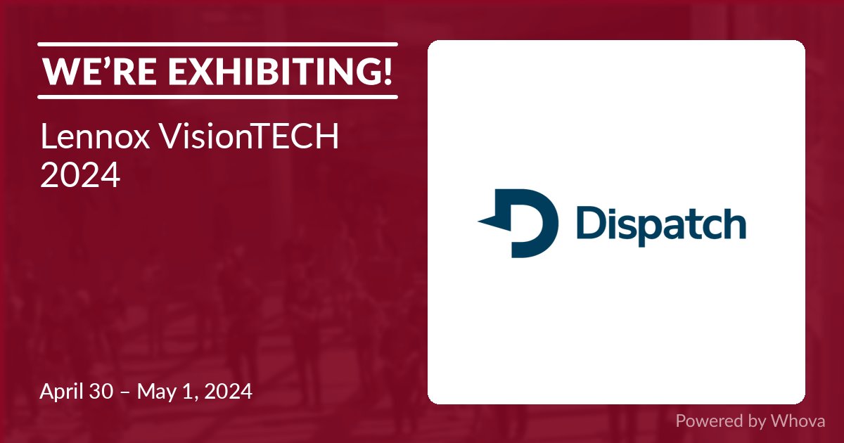 Next stop...Wisconsin Dells! 🎉 Only a few days left until we head to Lennox Vision Tech to showcase our last mile solutions. #LennoxVisionTech #HVACSolutions #DispatchIt