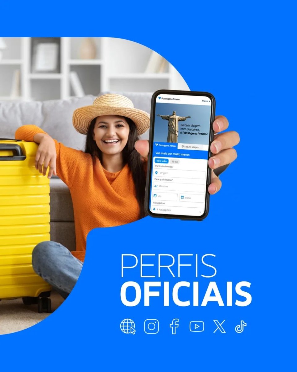 passagenspro's tweet photo. Aproveite a jornada com tranquilidade! Mantenha contato conosco através de nossos canais oficiais para uma experiência segura e confiável. Estamos aqui para oferecer todo o suporte necessário e garantir que sua viagem seja inesquecível.
✈ https://t.co/otgEJYworG
#PassagensPromo https://t.co/OXwM6NbZkx