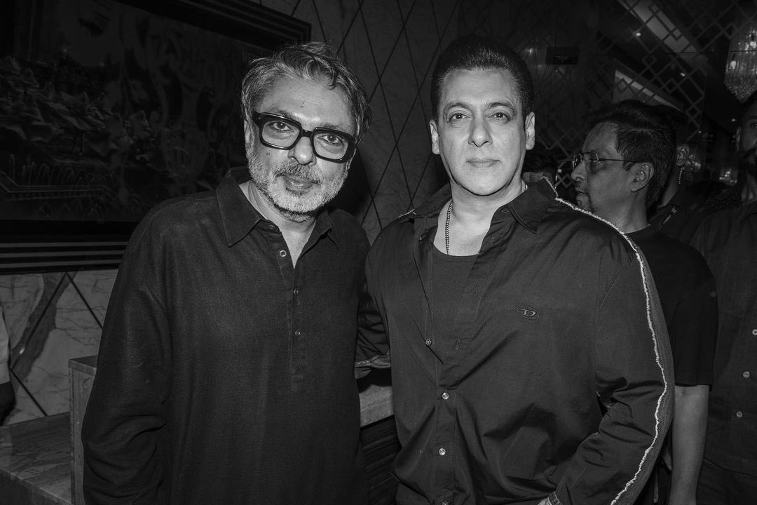 Megastar #SalmanKhan with #sanjayleelabhansali