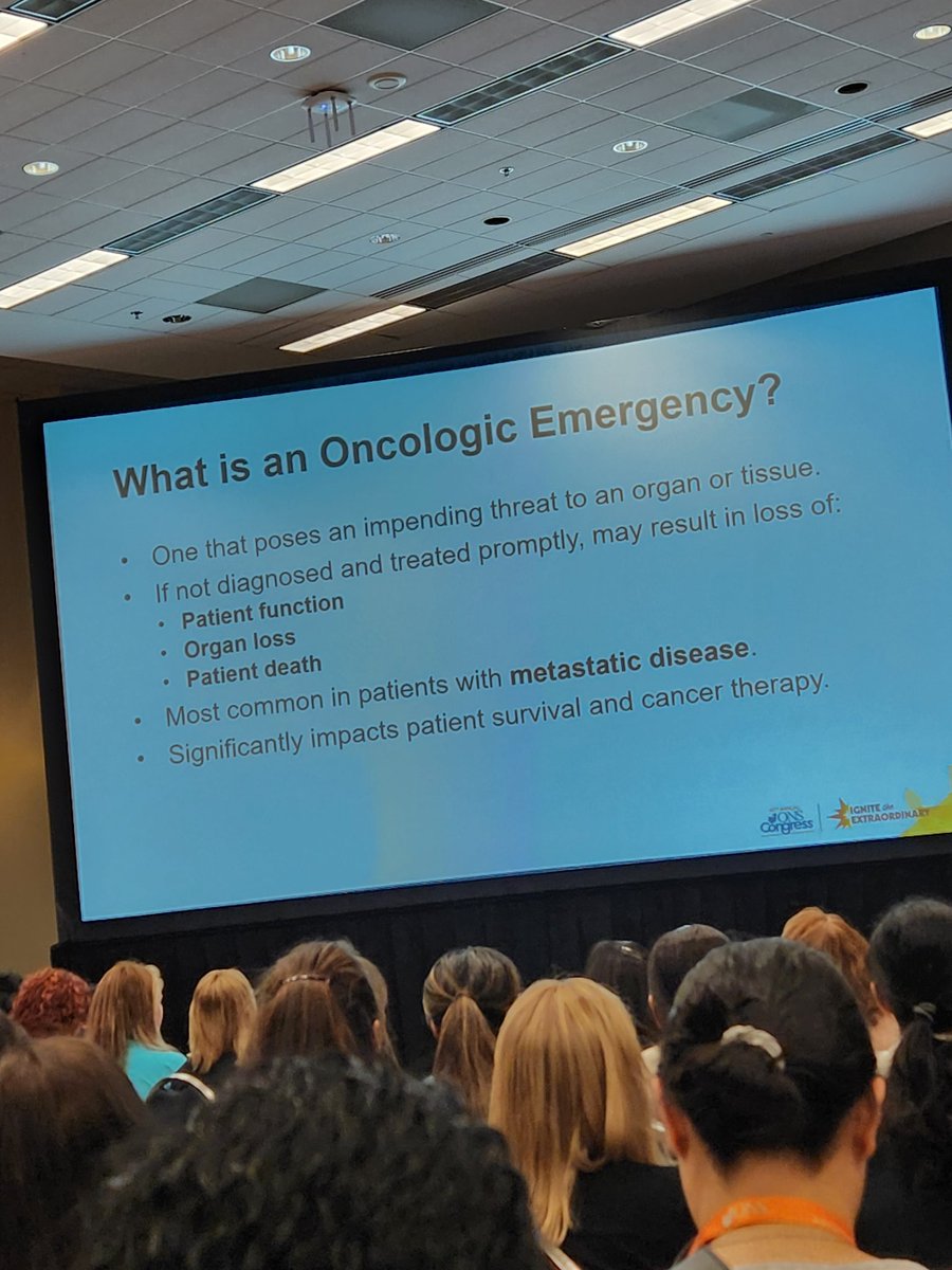 And if you were curious, this is how an 'oncologic emergency' is defined #ONSCongress
#bcsm #btsm #crcsm #gyncsm #lcsm