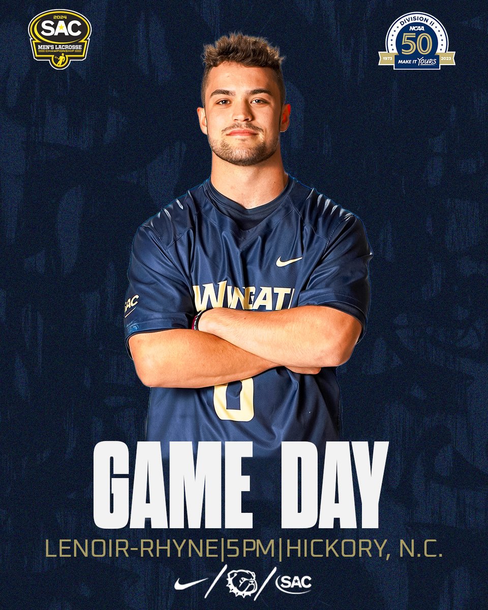 WU_Bulldogs's tweet photo. GAMEDAY for @WingateLacrosse 🥍 !!
🆚 @LRbears
📍 Hickory, NC
⏰ 5 PM (SAC Semifinals)
📽️ https://t.co/WuPX7oLboc
📊 https://t.co/dtoO3zQlDA
📰 https://t.co/hPBXZA0zwP
#OneDog | #WUMLAX https://t.co/Rpi8UgOfee
