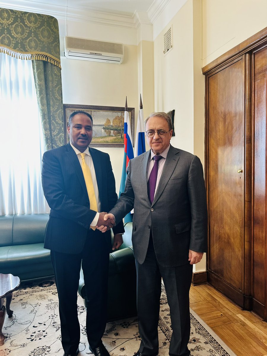 I held constructive discussion on ranges of issues with Mr.Bogdanov Mikhail Leonodovich, Special envoy of the President of the #Russian Federation for Middle East and Africa, Deputy Minister of Foreign. In our discussions, we touched upon issues of mutual interests related to…