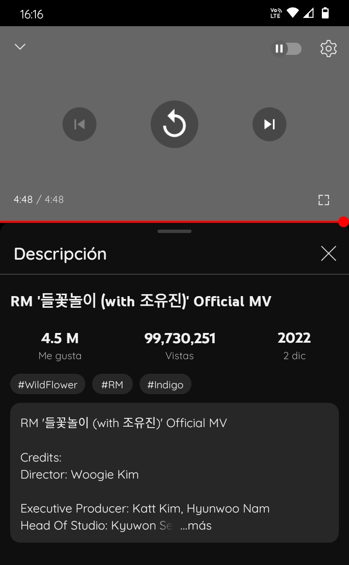 Wild flower de RM está a un poco menos de los 500K de llegar a llegar a los 100 millones de reproducciones en Yt‼️ 
- deja tus ss haciendo stream 
- @ a 7 mutuals para que se unan:

@bangtansxpjm @Bangtangels_613 @Bangtannarg @cheriikooo @Mary__7Bangtan @bangtannugu