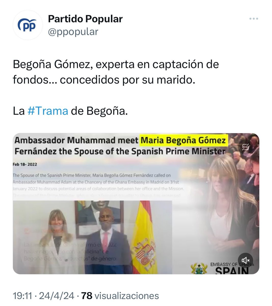 El Partido Popular ha borrado este tweet tras la carta de Pedro Sánchez.

No hay que ser muy listo para saber quién ha orquestado todo lo que está ocurriendo desde sus medios regados con publicidad institucional y sus terminales judiciales con el bloqueo del CGPJ.