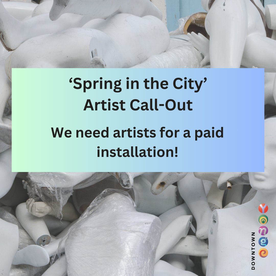 Are you an emerging artist? Do you want your talents on display this May in College Park? Then please submit your expression of interest for our ‘Spring in the City’ mannequin art exhibit by APRIL 29 – Deadline Extended. Paid. Details: downtownyonge.com/mannequin-arti… #YongeLove