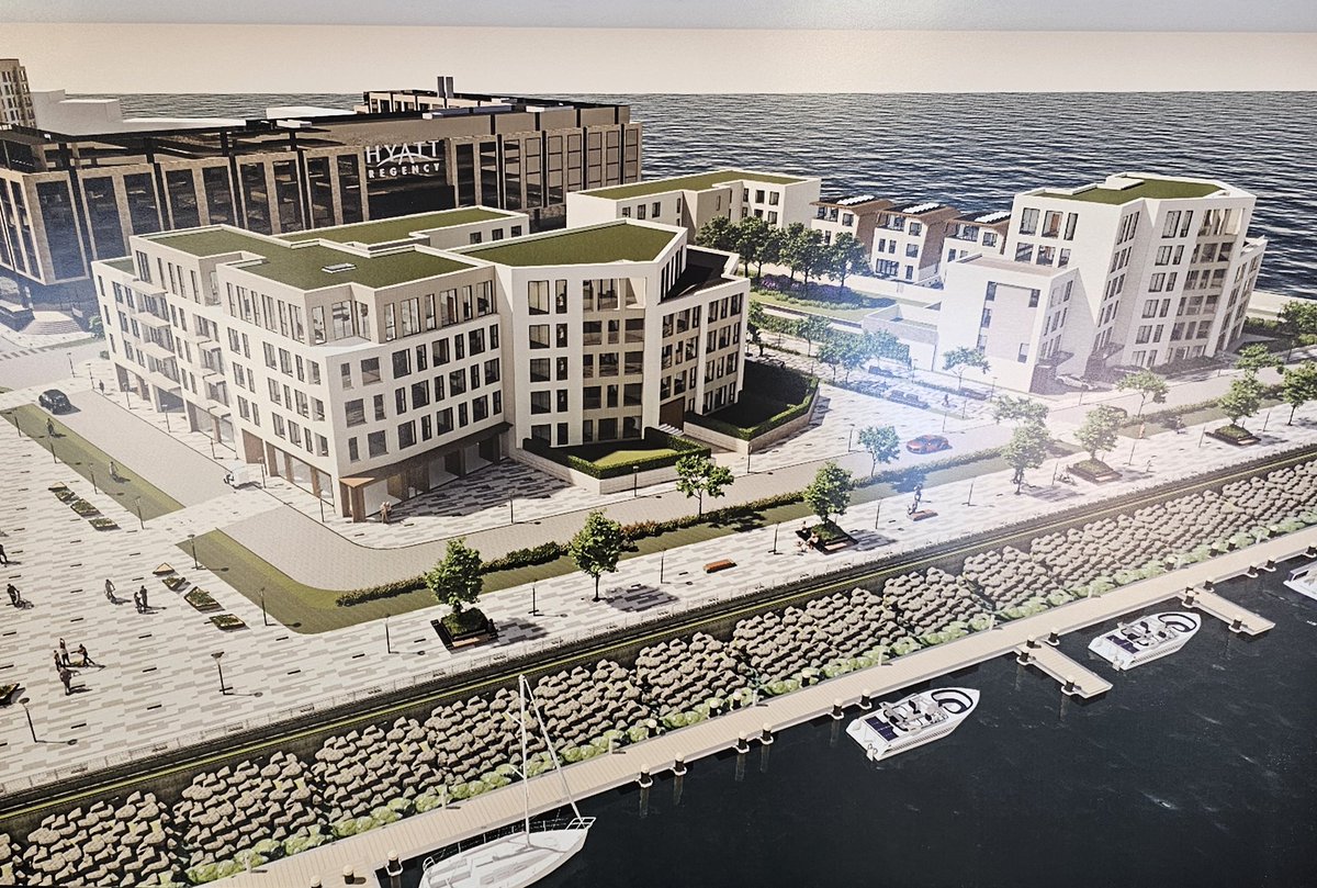 Image of the proposed housing in Granton Harbour from the architects' presentation today. The rep from the developer said that if this gets planning  consent, then they will be building this, the hotel and the marina next year  /
