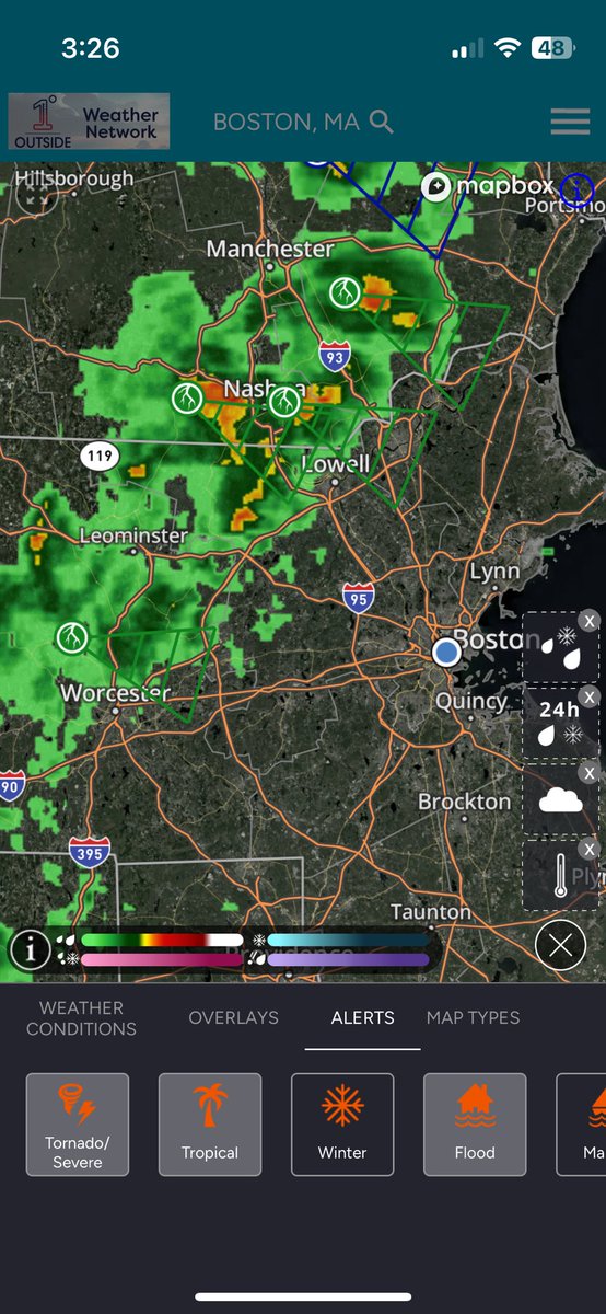 Showers/downpours moving in right on schedule - will blow through over next 30-60 minutes west to east. This image is from our app, still in beta but will be released soon! #weather #radar