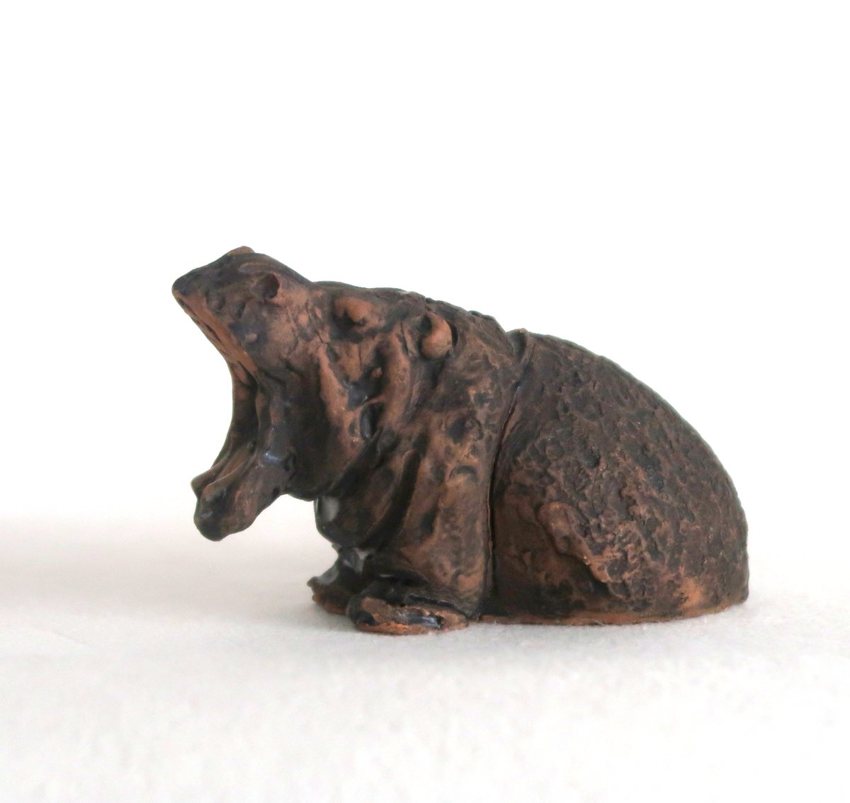etsy.com/se-en/listing/… Tilgmans Keramik ceramic hippopotamus figurine, circa 1960, made in Sweden #hippo #etsyvintage #artceramics #sgraffito #cherryforest #getitonetsy