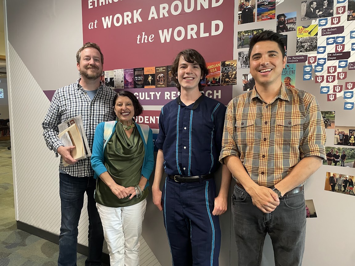Congratulations to undergraduate Jonas Fos, triple major in Anthropology, Folklore & Ethnomusicology, and Linguistics, on a successful BA honors thesis defense!