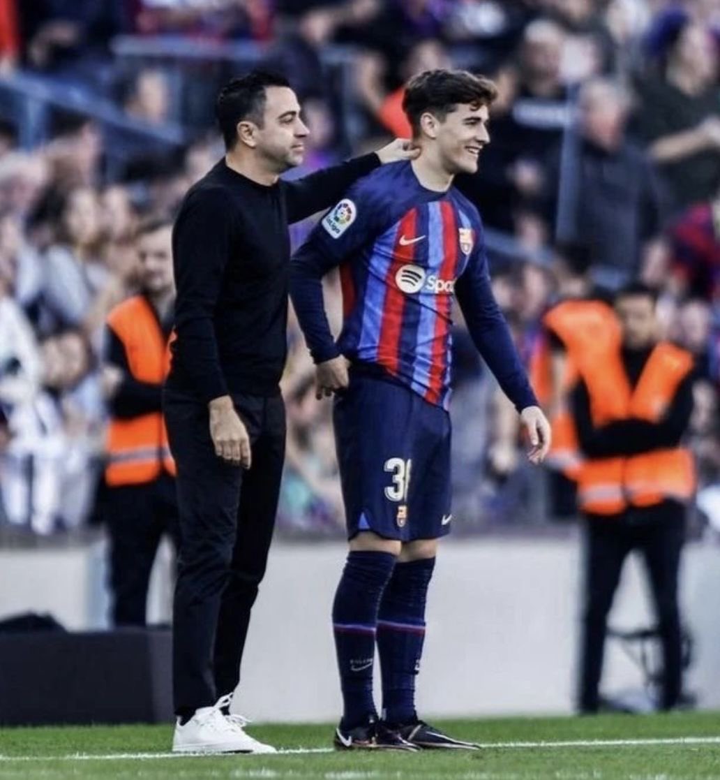 we will see gavi coached by xavi for one more season🥹