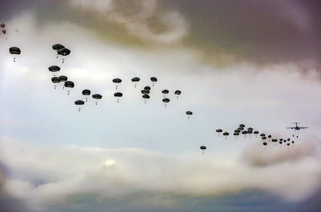 Cool .MIL pic of the day (When T-11s, of the 82nd, fill the sky edition):