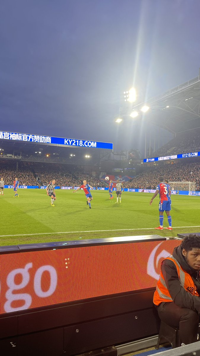 At the game today it’s been a great start! Crystal Palace vs Newcastle