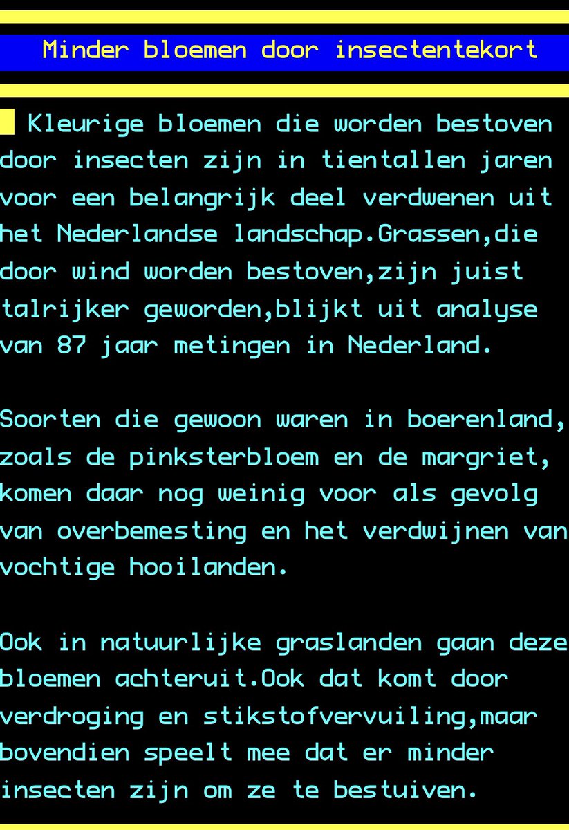 Kijk mensen. Dit is nu echt een crisis. Pas toch eens beter op de enige planeet waarop we kunnen leven! #biodiversiteit