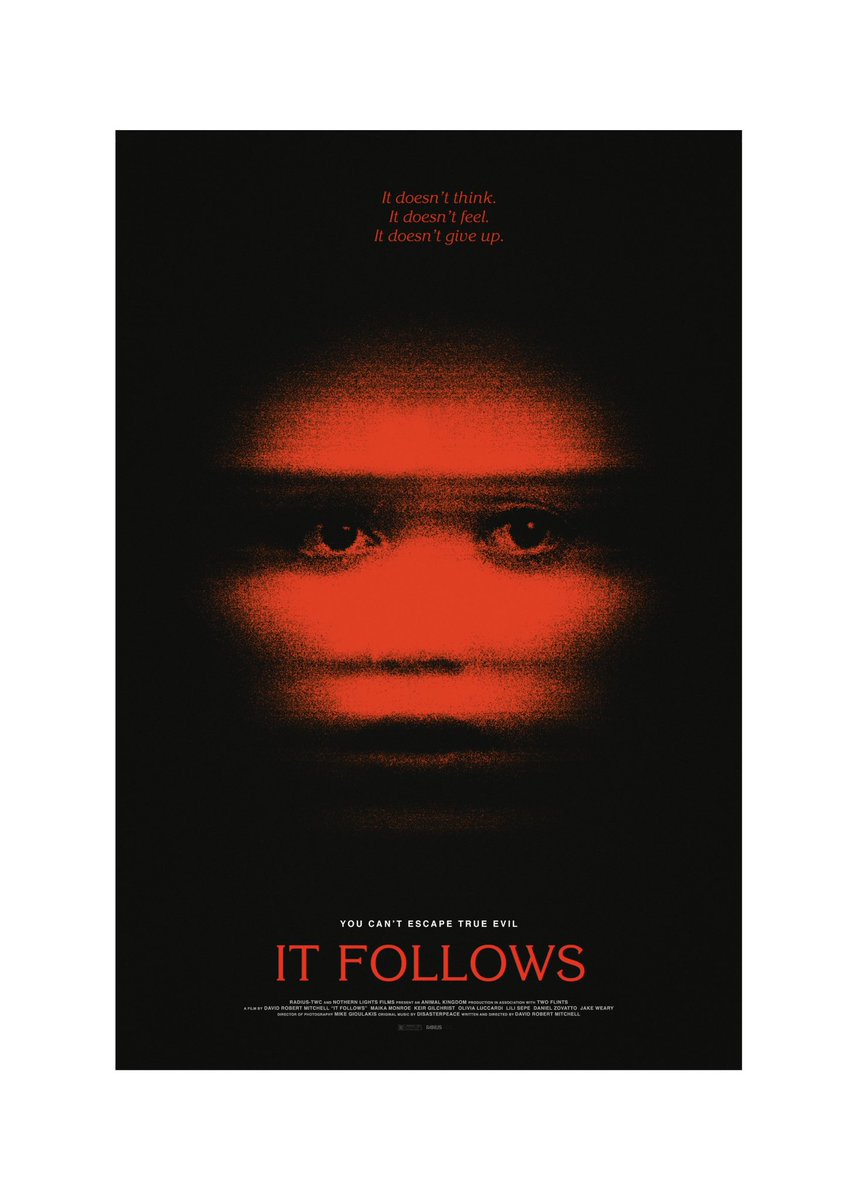 kynposters's tweet photo. Alt poster for IT FOLLOWS (2014) #itfollows #horror #horrormovies #horrorposter #movie #movies #movieposter #poster #posterdesign #posterspy https://t.co/Sj7H7BDFnI