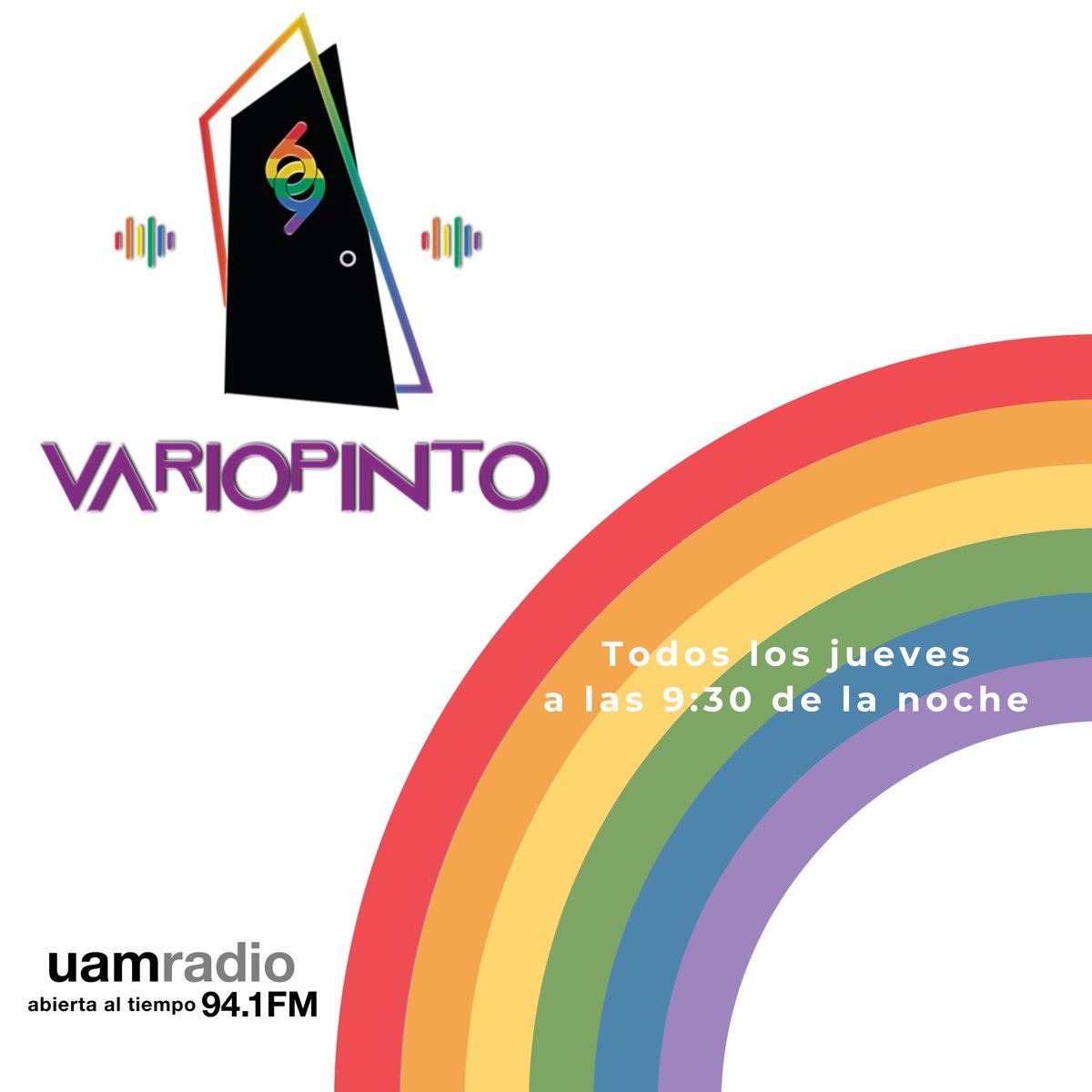 🌈 Sintoniza Variopinto 69, te van a hablar de ''Orgullo Indígena''.
📆 Jueves
🕑 9:30 p.m.
📻 Escúchalo por #UAMRadio 94.1 FM(CDMX) o por uamradio.uam.mx
.
@variopinto69
#UAM #SoyUAM #UAM50 #DiversidadSexual #SocialActivism #LGBT