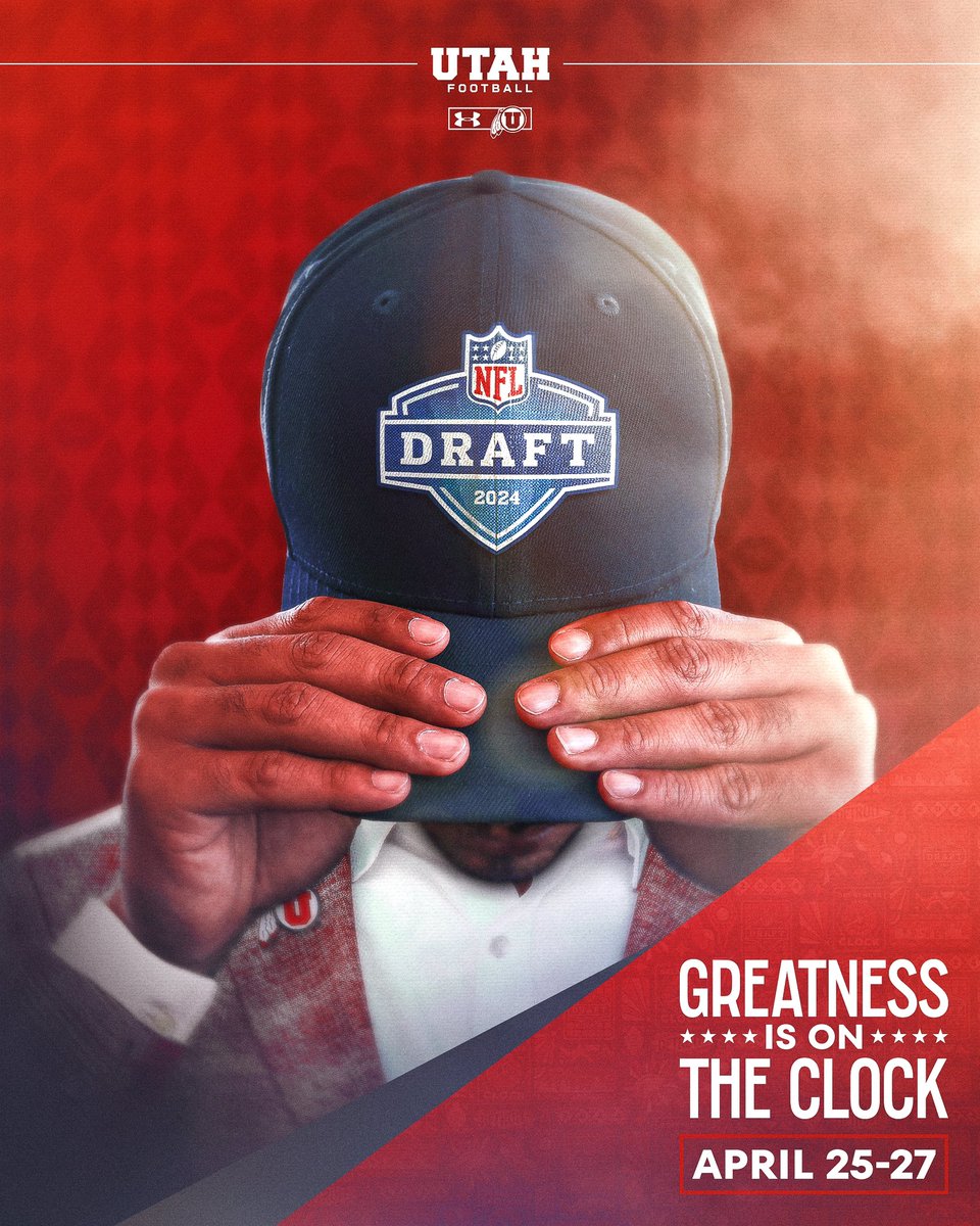 Greatness is on the clock. 2024 #NFLDraft  🗓️ April 25-27 📺 NFL Network/ESPN/ABC