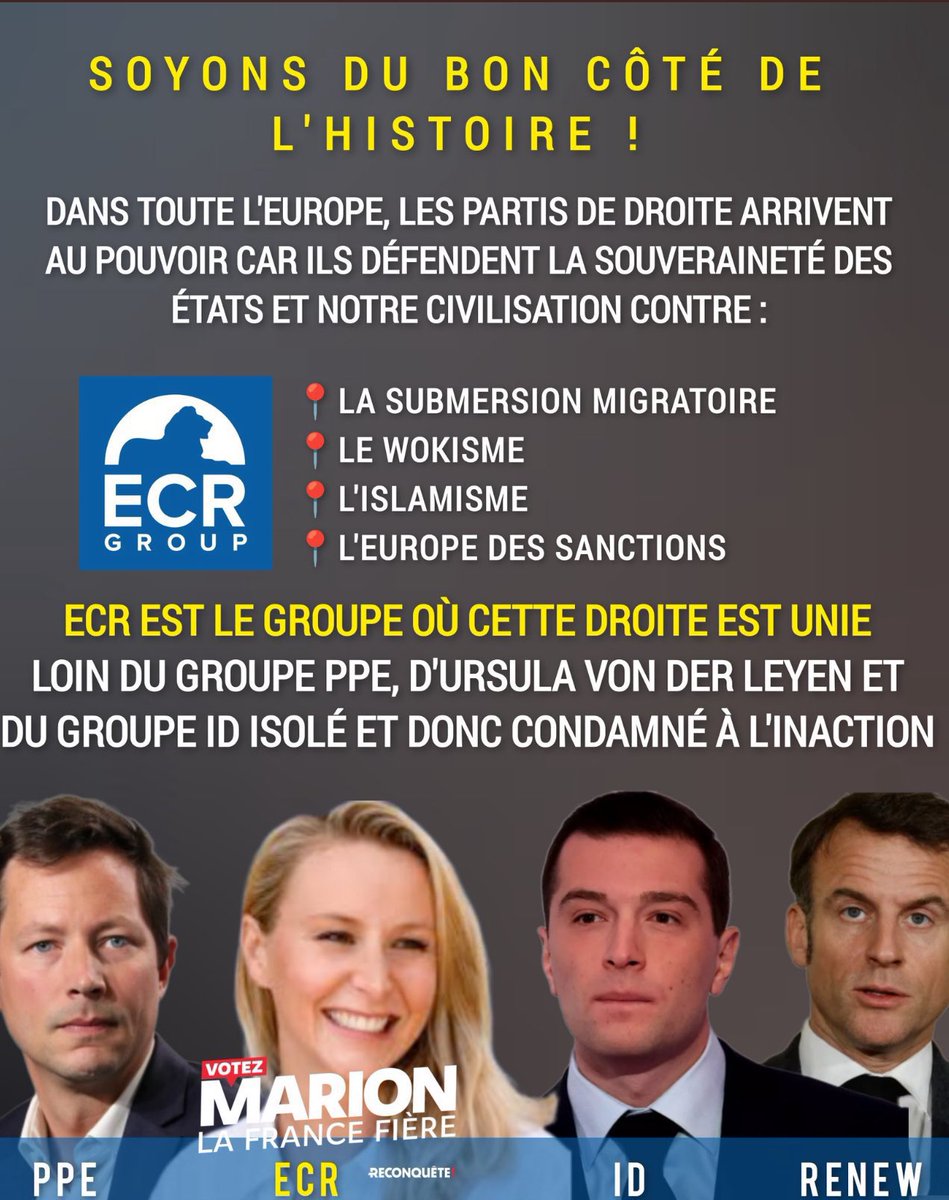 ENCORE CE SOIR CHEZ  PRAUD SUR #CNEWS ELLE AURA TOUT MON SOUTIEN 👍💪🏻 Le #9juin2024
@MarionMarechal 💖#VotezMarion 👍
#AVECMARION👊🇫🇷🌿💕
#RECONQUETE🇫🇷🌿👊
#EUROPEENNES2024🇫🇷👊
#UNSEULVOTE👍
🌿🇫🇷✝️🇫🇷✝️🇫🇷✝️🇫🇷✝️🇫🇷✝️🌿
🚨🙏REVEILLEZ-VOUS 🙏🚨
🌿🇫🇷👊💪🏻🇫🇷🌿