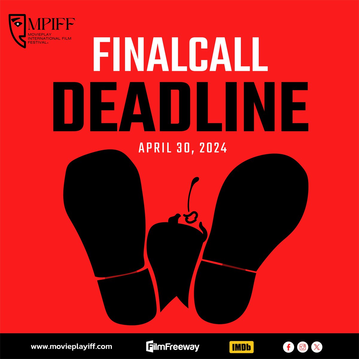 Final Call Deadline in 3 days! Submissions via : filmfreeway.com/MoviePlayInter…