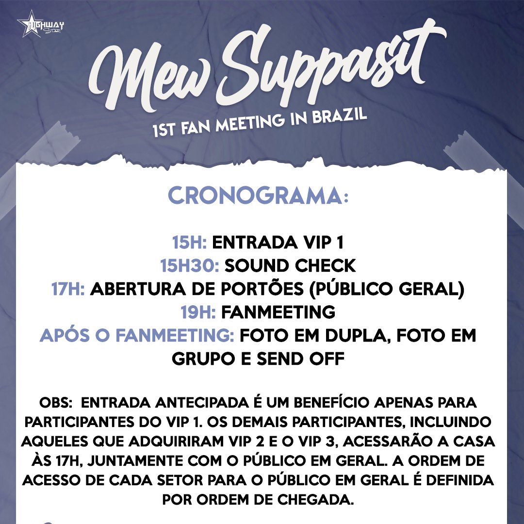 Dias 17 e 18/08 a Tailândia em peso vai estar em SP: é #PitBabe no sábado e #MewSuppasit no domingo. Já garantiu seu ingresso para os 2 eventos? A dica do dia é: não deixe pra última hora 🔗 Ingressos Pit Babe: shotgun.live/events/pit-bab… 🔗 Ingressos Mew: shotgun.live/events/mew-sup…