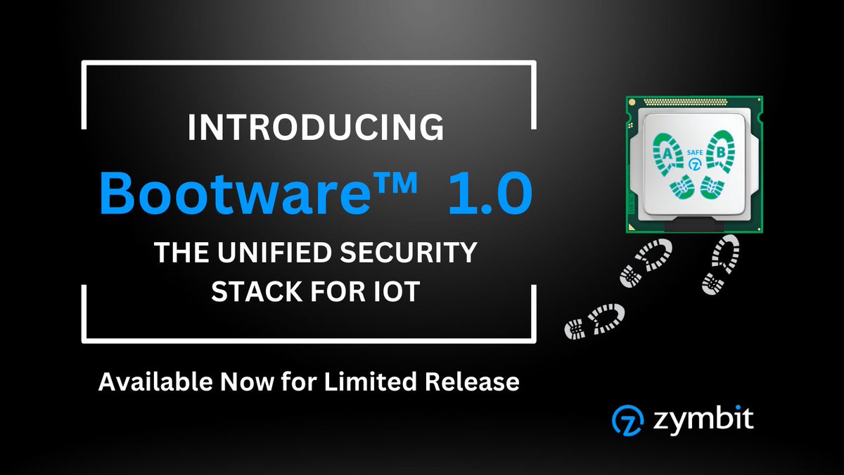 Introducing Bootware 1.0! 🚀 The Unified Security Stack that makes #IoT infrastructure resilient to compromised updates &amp; bricked devices.  Avail now for limited release. Learn more @ bit.ly/bootware1