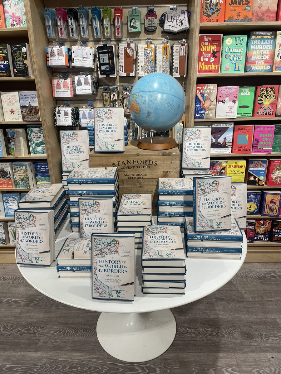 A beautiful display @StanfordsTravel ahead of the launch event of @JonnElledge’s A HISTORY OF THE WORLD IN 47 BORDERS this evening!