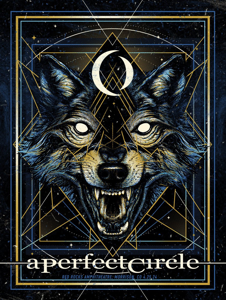 Tonight's poster for Morrison, CO is designed by @KoalaArtDesign. A limited number of 18”x 24” silkscreen posters will be available at the merch booth. Check out more of Jamie Koala’s work at koalaartanddesign.com.
