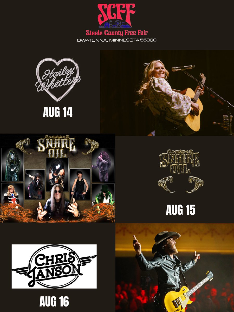 We're happy to share our great grandstand lineup!   Get your tickets at tickets.scff.org/tickets