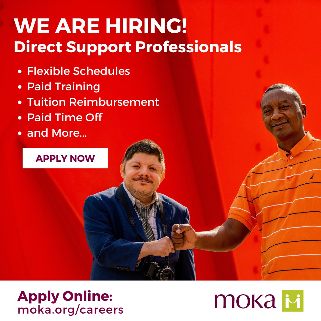 Join Our Team! MOKA is hiring Residential Support Staff in Muskegon, Ottawa, Kent and Allegan counties.  #lovewhatyoudo #lovewhereyouwork #makeadifference #workwithus #hiring