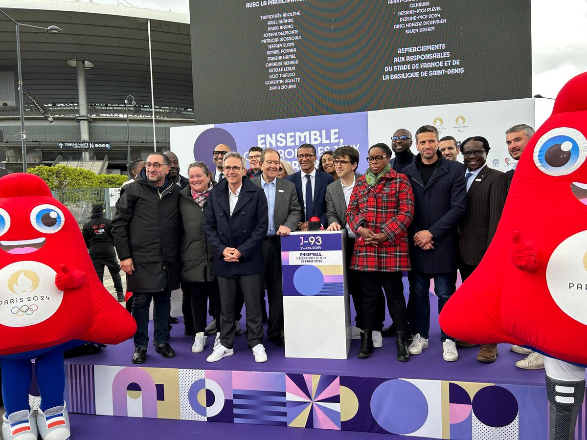 🎉 J-93 avant les JOP 2024! 🎶 28 lieux de célébration, 8 sports olympiques, 4 paralympiques. 🏟️ La Seine-Saint-Denis cœur des jeux et d'un héritage emblématique ! @orange , partenaire engagé auprès des collectivités locales👏 #JOP2024 #SaintDenis #PlaineCommune #AllezLesBleus