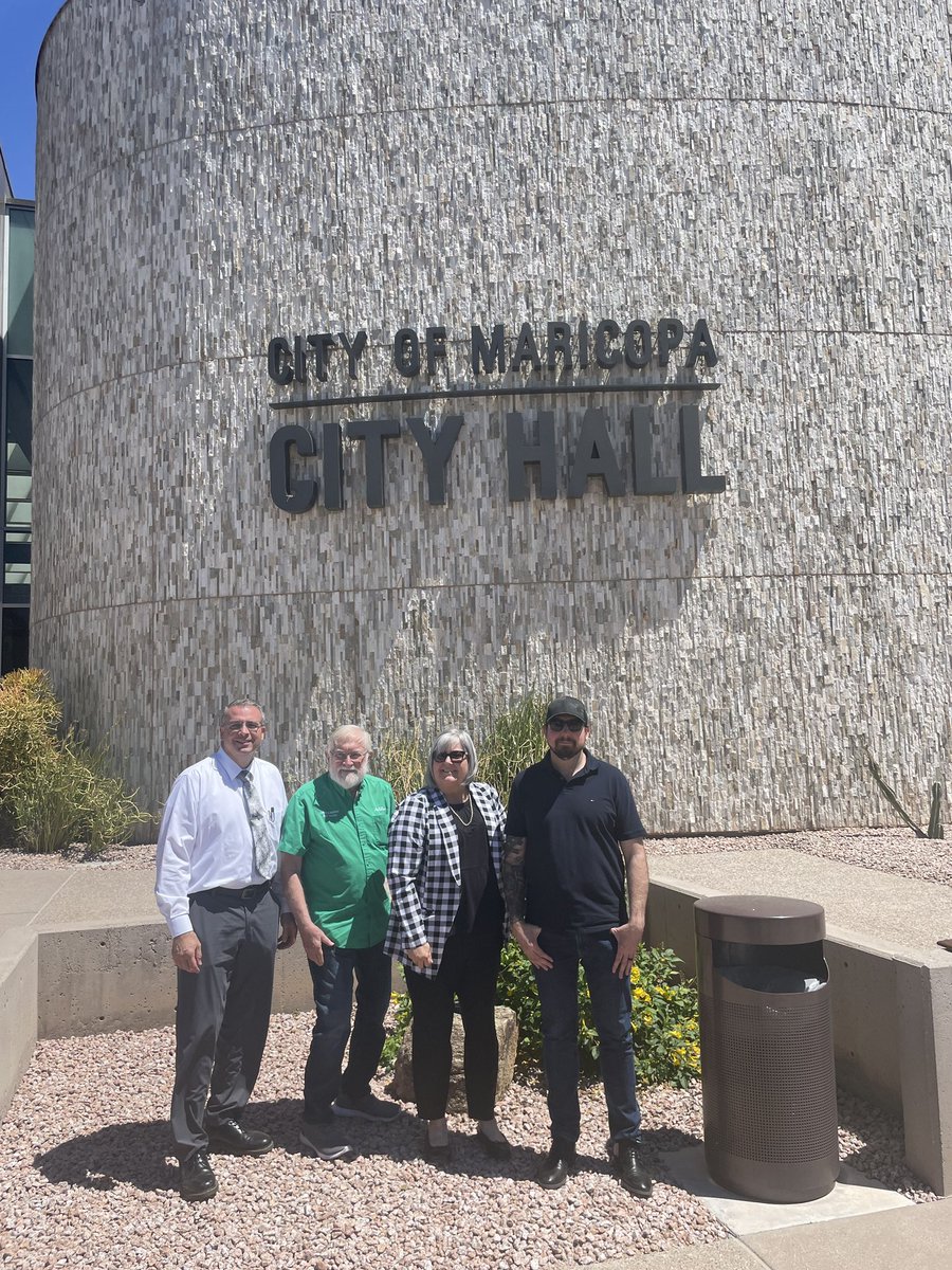 Yesterday, I met with Maricopa City Mayor Nancy Smith & members of the City Council. Grateful for their time & looking forward to assisting with the improvement of Hwy 347. When I’m not in DC, it’s always important to travel around this massive district to meet w/ local leaders.