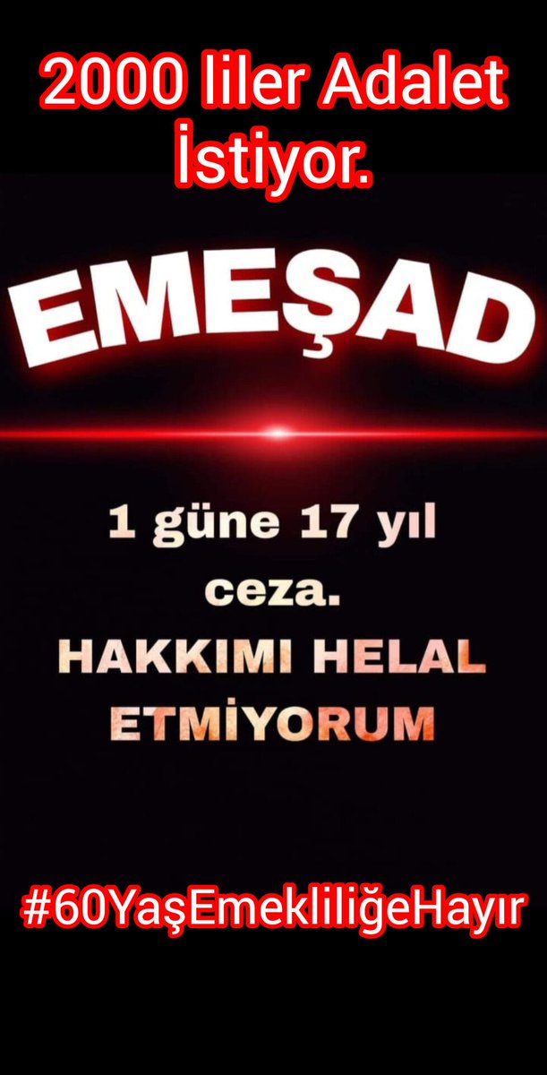 <a href="/Mehmeta06309251/">𝗠𝗘𝗛𝗠𝗘𝗧 Ç𝗔𝗩𝗗𝗔𝗥</a> ‼️Emekli maaşları❗
2000 sonrasıSgk lılar❗
Staj ve çıraklık mağdurları❗
Ekonomi,Alım Gücü❗
Adaletsizlikler❗
Bunlar derhal düzeltilmelidir.‼️