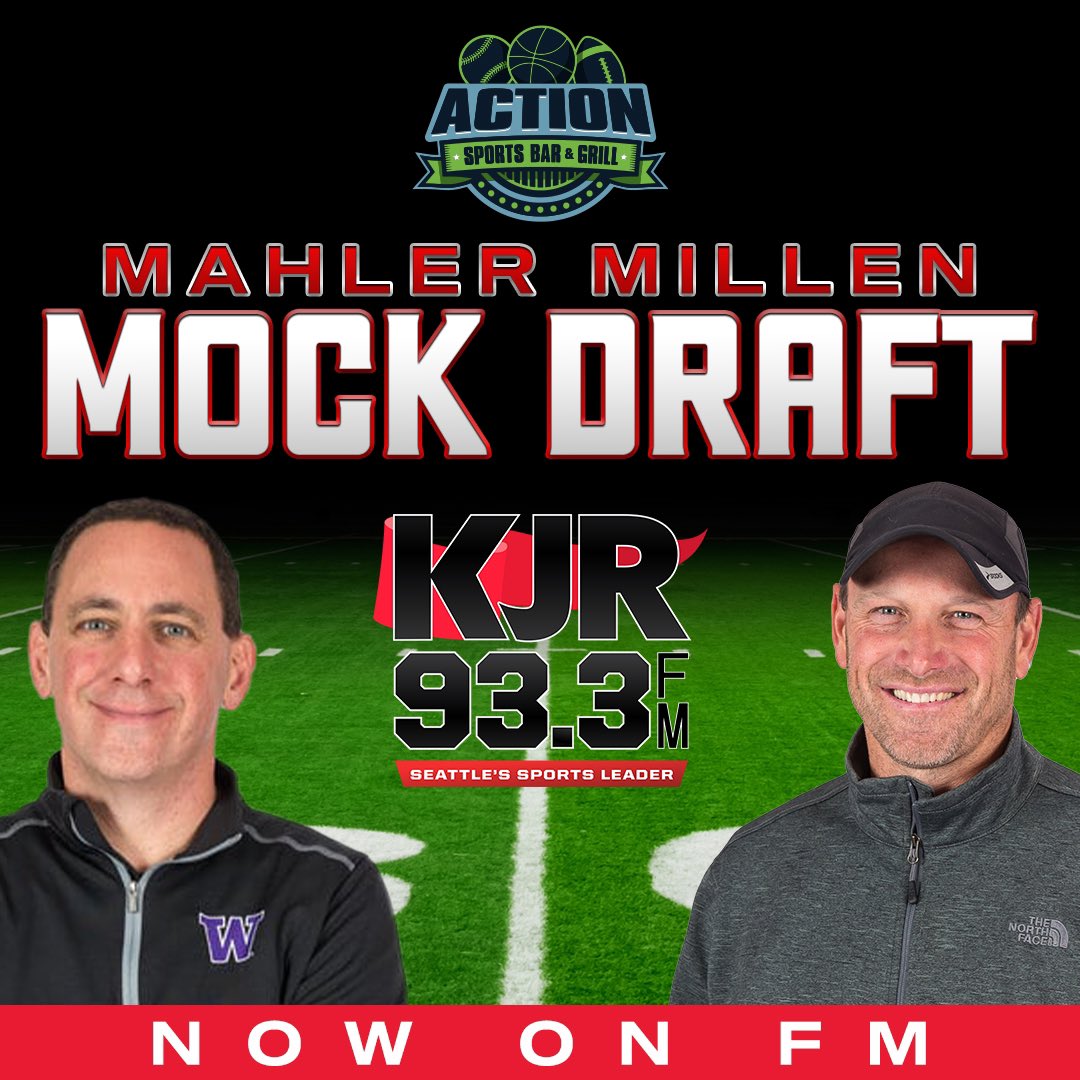 Our annual #MahlerMillenMock draft is TODAY at 3pm from Action Sports Bar in Kent. 25626 102nd Pl SE, Kent, WA 98030 Even if you don't have a team, you're encouraged to come down and buy me a drink.