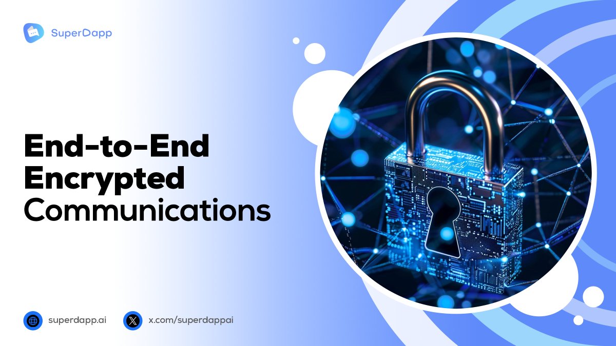 Chat in confidence knowing your privacy is protected🔐

With #SuperDapp's end-to-end encryption (#E2EE), your conversations stay yours, always. Enjoy the peace of mind of secure messaging wherever you are 🌟

Get started at SuperDapp.ai, where #PrivacyMatters 🛡️
