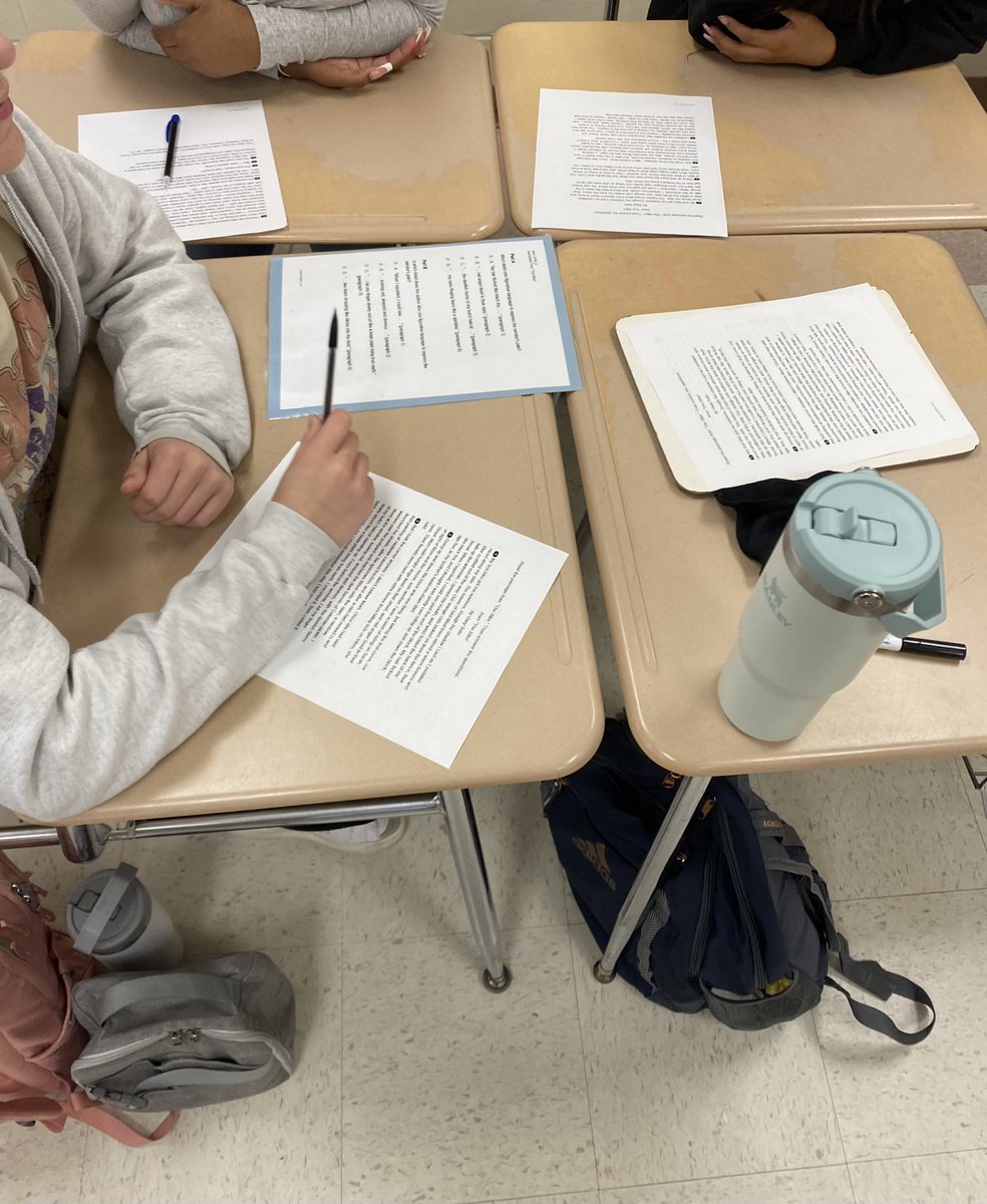 Grade 7 ELA students working together to review for NJSLA 📚<a href="/JToddings/">Josh Toddings</a> <a href="/MrsCamBHS/">Mrs. Cammarata</a>