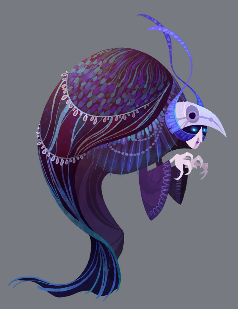 Did you know that all of Wildermyth's art is made by *one* person? Annie is incredibly talented! Here is Wildermyth's Crow Woman, reimagined. #gameart #conceptart #indiegamedev #gameartist