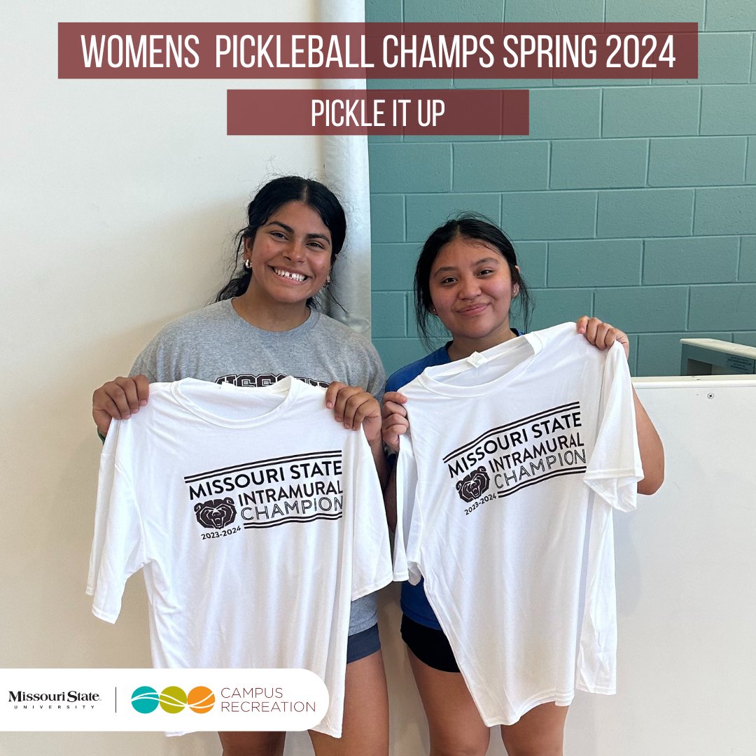 _MSUCampusRec's tweet image. We have PICKLEBALL champs!🥒 There was a great turnout for our one day tournament with action packed games. Congrats to the Pickle Chips, Pickle It Up, and Dink Bros! Look for another round in the fall!