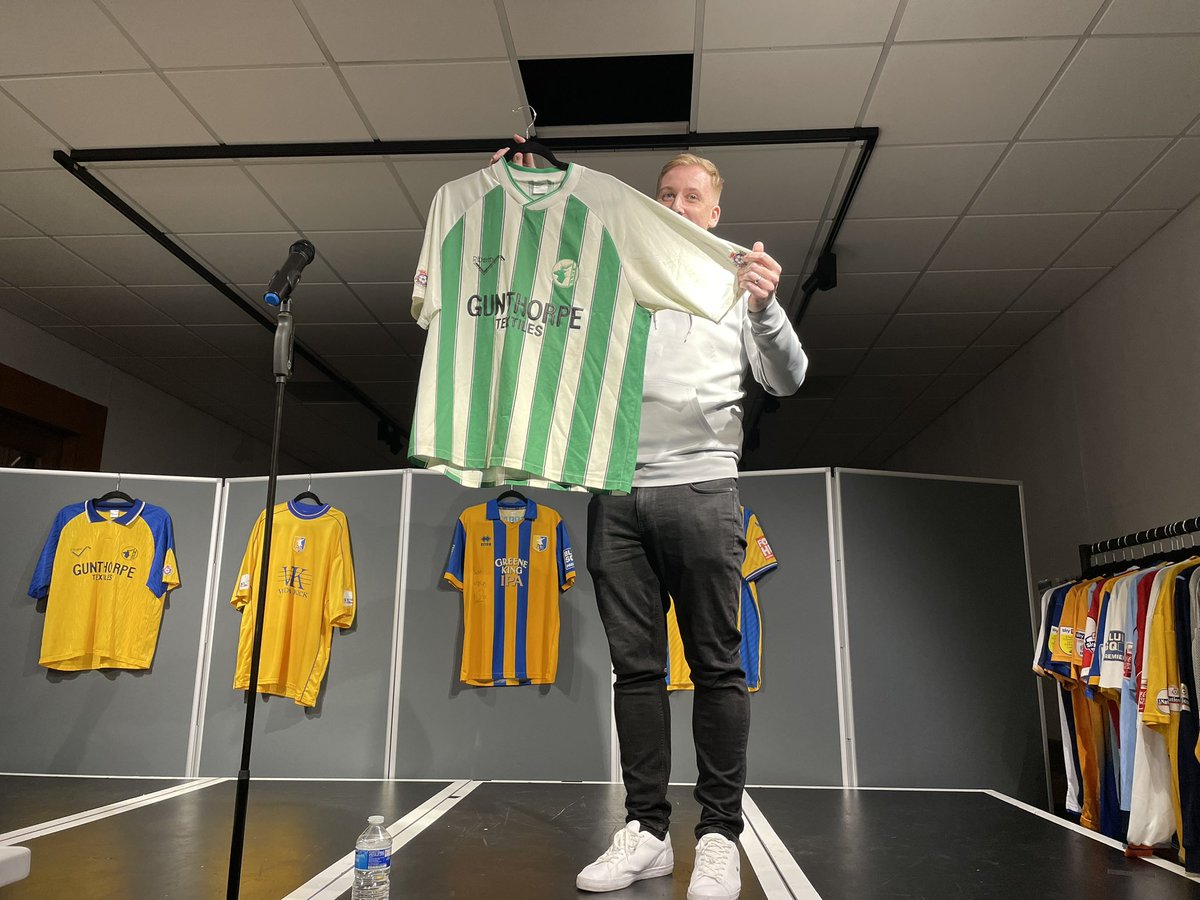 A huge well done to our Nick (of @MTFCShirts fame) on hosting a brilliant event at Mansfield Museum - all about how his collection has grown! Super proud & and pleasure to come out and support 🙌