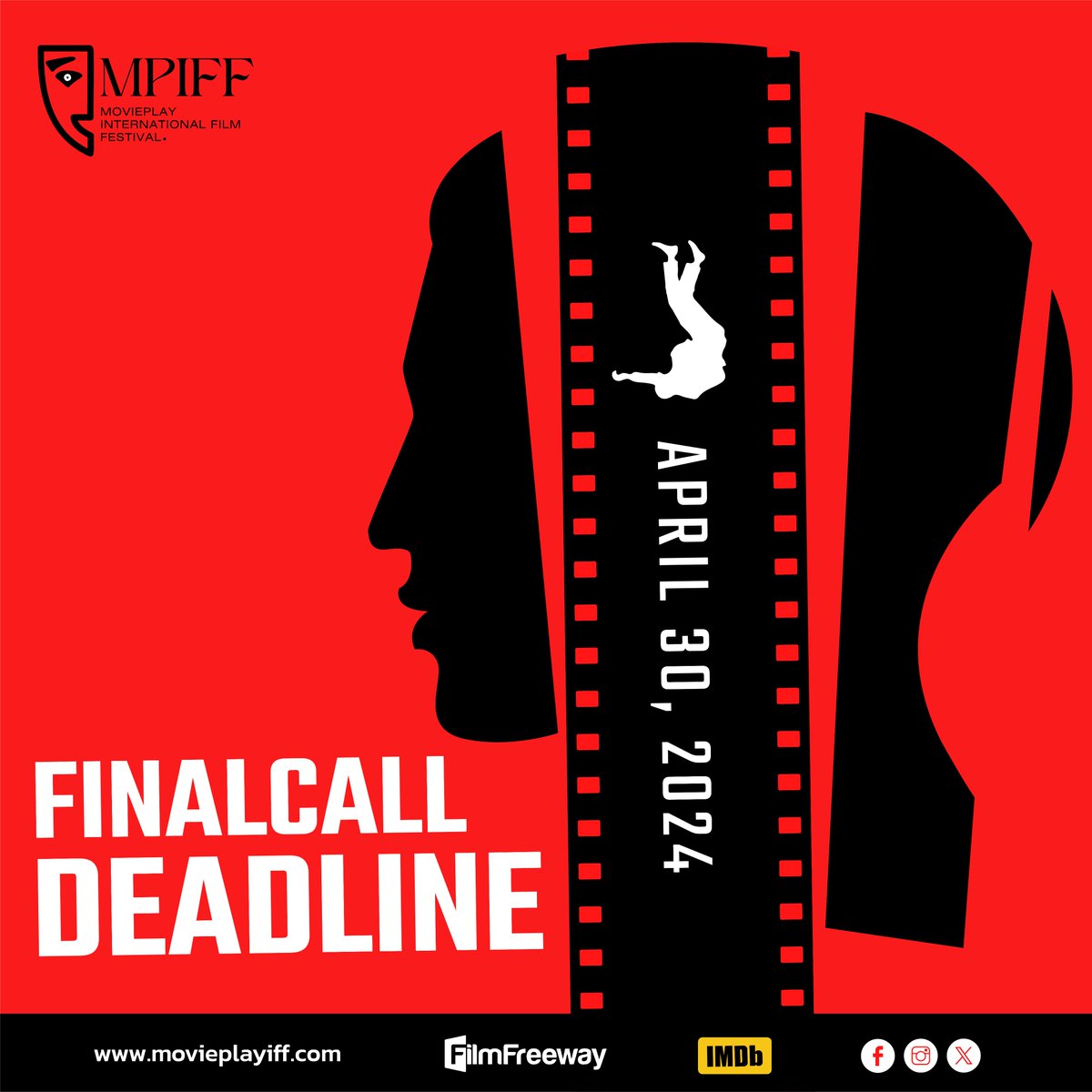 Final Call Deadline in 1 day! Submissions via : filmfreeway.com/MoviePlayInter…