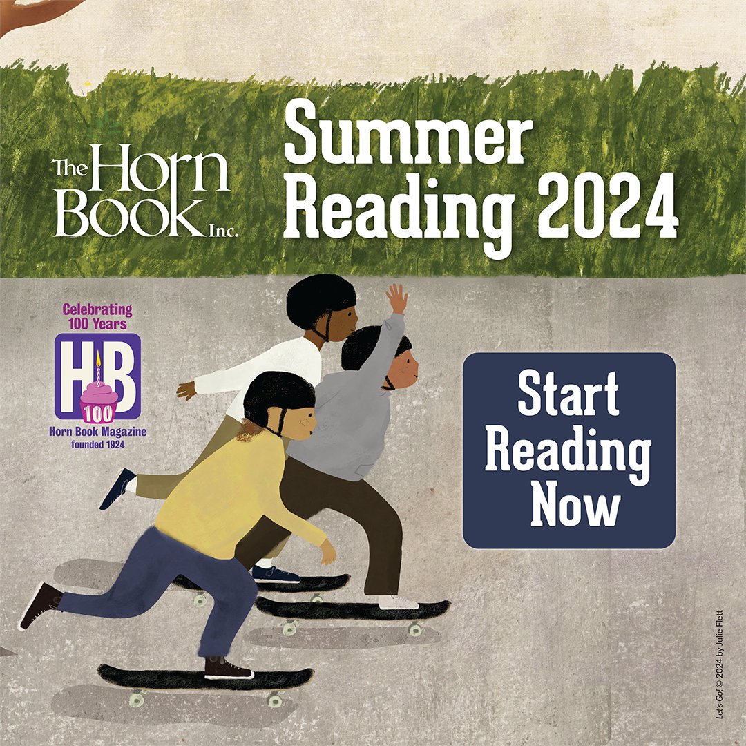 April #NotesfromtheHornBook: Check out our complete #HBSummerReading list, featuring cover art by Julie Flett from LET'S GO! (@GreystoneKids): hbook.com/story/2024-sum… #HBFamilyReading #kidlit #yalit #SummerReading #FamilyReading