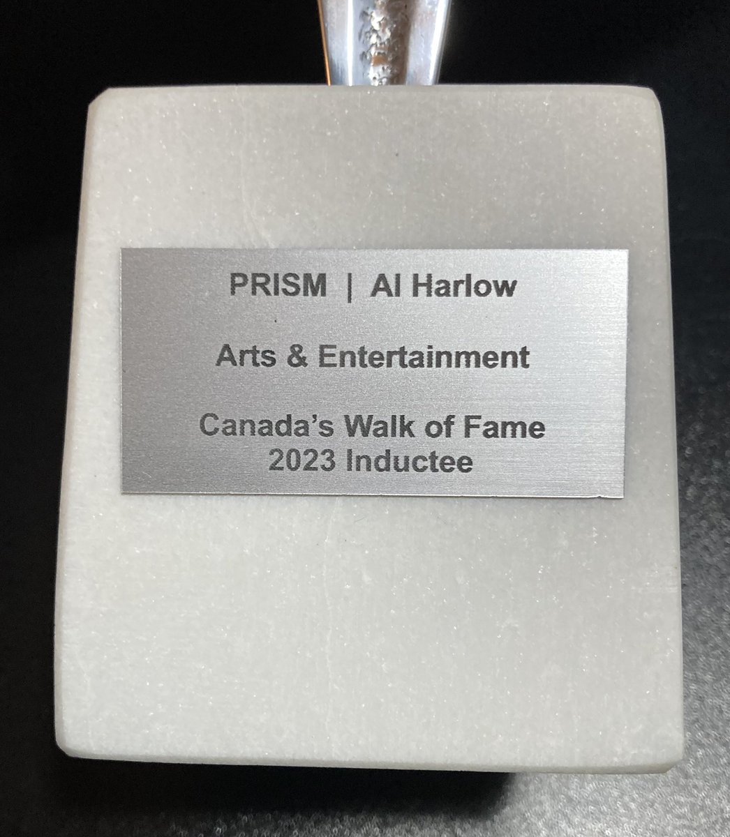 Al Harlow and his 2023 Canada’s Walk of Fame inductee award