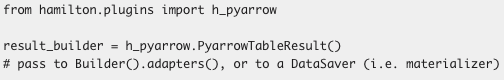 hamilton_os's tweet photo. In 1.59.0:
* There’s a new decorator `@resolve_from_config`. Thanks to Jan Hurst for the addition🙏! 
* new @dltHub data saver &amp; loader - see https://t.co/vzvbIxy2oj for use
* @pandas_dev table loader by Swapnil D.
* we now have a #pyarrow result!
2/4 https://t.co/7BDv0SruJV