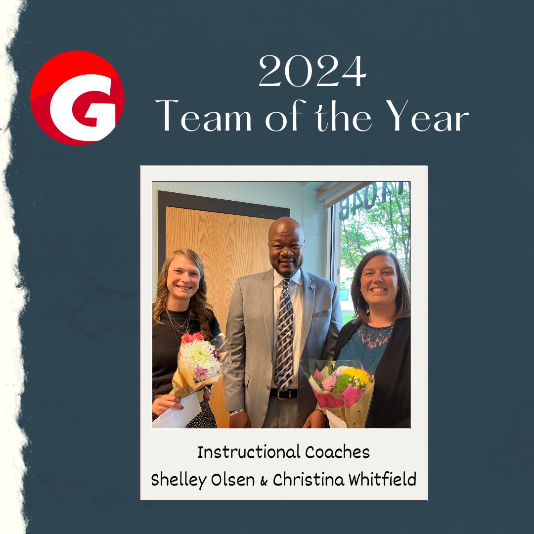 Yesterday, we recognized our Employee of the Year, Rookies of the Year, and Volunteer of the Year. Today, we had the honor of recognizing our Team of the Year! Congratulations to our instructional coaches, Shelley Olsen & Christina Whitfield, for being the 2024 Team of the Year!