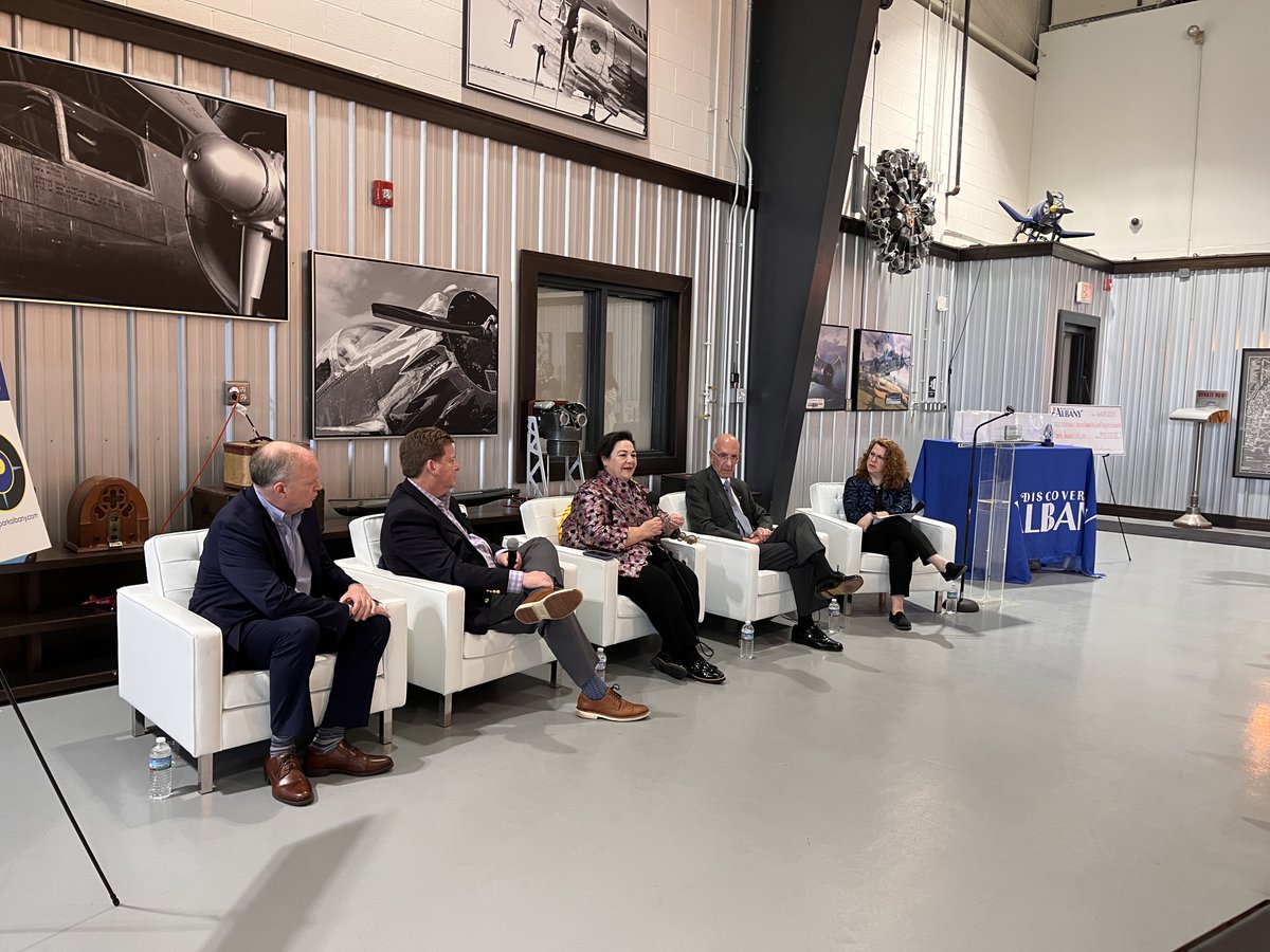 Today, during @discoveralbany's Annual Meeting, NYSDOT Commissioner @MarieThereseNY participated on a panel discussing the investments throughout the Capital Region including at @AlbanyAirport which compliments connectivity, economic growth, & overall well-being.