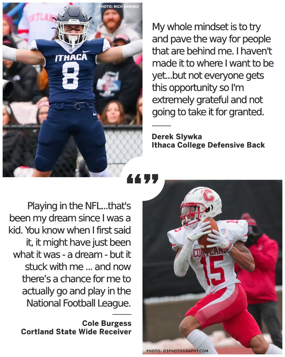 Route 13 rivals. Division III standouts. NFL hopefuls. Ithaca's Derek Slywka and Cortland's Cole Burgess are gearing up for the NFL Draft. They joined Between the Lines this past week. Slywka: omny.fm/shows/between-… Burgess: omny.fm/shows/between-…