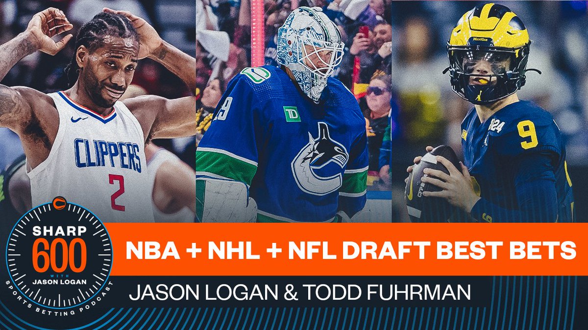 One of the busiest sports weeks of the year, and on this week's episode of The Sharp 600 @ToddFuhrman joins @CoversJLo to discuss his best bets and predictions @bet365_us 🔥 ✅ NBA Playoffs ✅ NHL Playoffs ✅ NFL Draft 📺 youtu.be/_-qVY-vOIa8 🎧 bit.ly/4dnFB1U