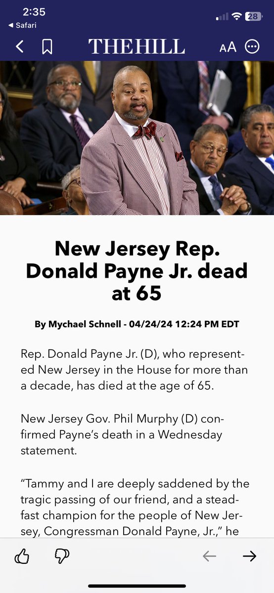 What a HUGE loss! @RepDonaldPayne was the biggest colorectal cancer advocate I knew! Keeping his family and friends in my heart during the time! Read more here thehill.com/homenews/house…

#cancer #colorectalcancer #crcsm