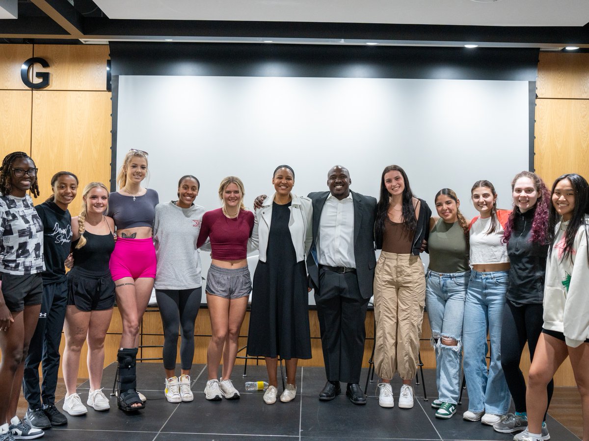 WNBA icon, Olympic gold medalist, and activist Maya Moore and entrepreneur, consultant, and activist Jonathan Irons opened this year's Liberal Arts and Sciences Symposium with a keynote address.